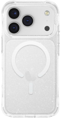 Uniq Чехол для iPhone 18 Pro | MagSafe | Прозрачный с блёстками | Ударопрочный | LifePro Xtreme Tinsel Lucent