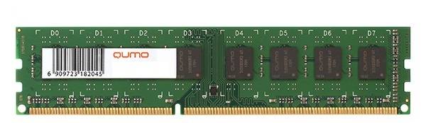 Модуль памяти DDR-III 4GB QUMO 1600MHz 16 ch PC-12800 256Mx8 CL11 Retail (QUM3U-4G1600K11R)