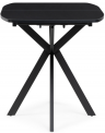 Woodville Стеклянный стол "Тамаса" черный | Ширина - 70; Высота - 76; Длина в разложенном виде - 150; Длина - 120 см