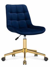 Woodville компьютерное кресло "Честер" , синий / золото , металл/велюр , 49см*60см*84см , страна производства - Россия / 533179
