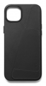 Mujjo Кожаный чехол-бумажник с Magsafe для iPhone 15 Plus, Черный