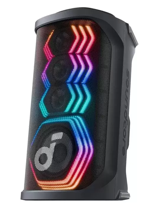 Anker soundcore Rave 3S Black Портативная колонка | 4900 мАч | до 12 часов непрерывной работы | караоке-функция | RGB-подсветка