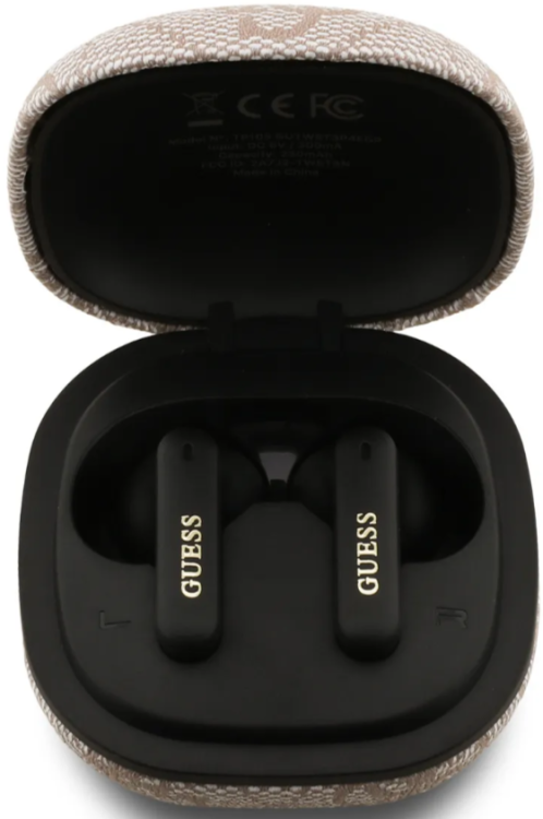 Guess Беспроводные наушники TWS Square | Сенсорное управление | Шумоподавление (ENC) | Bluetooth 5.4 | Автоматическое подключение | Время работы: 16 часов | Pink