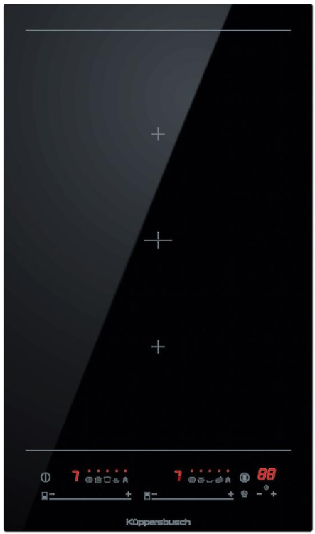 Kuppersbusch Варочная индукционная панель VKI 3850.0 SR | ВхШхГ: 5,3х29,8х51,8 см | Стеклокерамика | Режим поддержания температуры | Быстрый нагрев| Страна-производитель: Германия