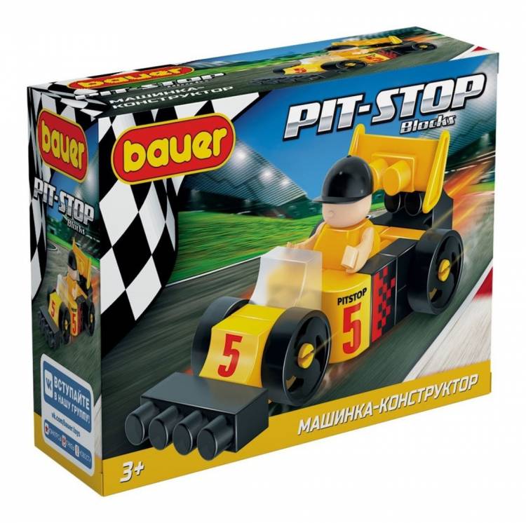 Конструктор Pit Stop гоночная машина, 27 элементов 4605705008076