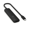 Satechi USB-C Хаб 4-в-1 Slim с HDMI 4K, USB 3.0 и зарядкой — для MacBook, iPad, ноутбуков (черный)