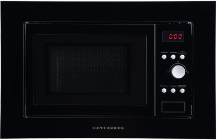 Kuppersberg Микроволновая печь встраиваемая HMW 615 B | Объем камеры: 18 литров | Мощность микроволн: 700 Вт | Мощность гриля: 1000 Вт | Нержавеющая сталь внутри камеры 