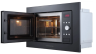 Kuppersberg Микроволновая печь встраиваемая HMW 615 B | Объем камеры: 18 литров | Мощность микроволн: 700 Вт | Мощность гриля: 1000 Вт | Нержавеющая сталь внутри камеры 