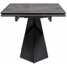 Woodville Керамический стол "Хасселвуд" черный | Ширина - 90; Высота - 77; Длина стола в разложенном виде - 220; Длина - 160 см