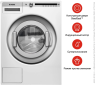 Asko стиральная машина WMC6863P.W/1 белый | загрузка - 8кг | отжим - 1600об/мин | программ - 22 | объем - 60л