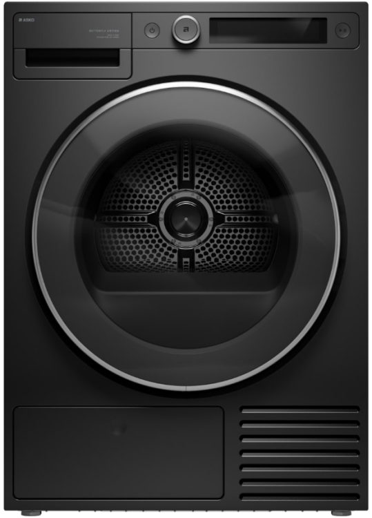 Asko Сушильная машина T509HRG | Тип сушки: Конденсационная, с тепловым насосом | Загрузка: 9 кг | Программ сушки: 18 | ВхШхГ: 85х59.5х63 см