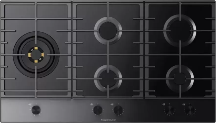 Kuppersbusch Варочная газовая панель KG 9850.0 SE-E5 | ВхШхГ: 5,3x90x51 см | Количество конфорок: 5 | Газконтроль | Электроподжиг