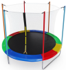 DFC Батут FEMMTO 10FT | 305 см | Максимальный вес пользователя 100 кг | Высота защитной сетки 170 см | разноцветный
