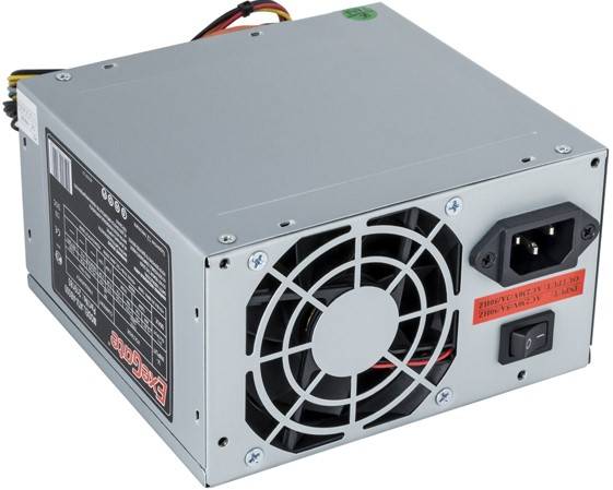 Блок питания 550W ExeGate AB550, ATX, PC, 8cm fan, 24p+4p, 3*SATA, 2*IDE, FDD + кабель 220V в комплекте <EX282066RUS-PC>