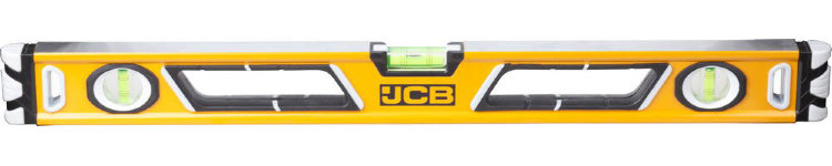 JCB 0,5мм/м, 60см Уровень коробчатый, магнитный, 2 фрезерованные базовые поверхности, 3 ампулы, крашенный, с ручками