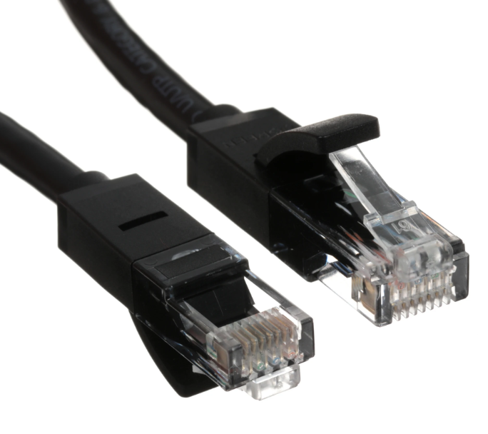 Ugreen NW102 (20162) | Сетевой Кабель Cat 6 | U/UTP | RJ-45 - RJ-45 | 5 м | Плоский | Скорость до 1 Гбит/с | Пропускная способность 500 МГц | Многожильный медный проводник 26 AWG | Литые коннекторы | Черный