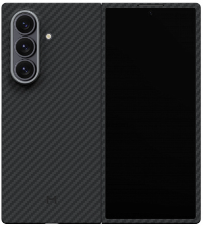Magssory Чехол для Samsung Z Fold 7 Aramid Case, кевлар (арамид), с магнитами, black