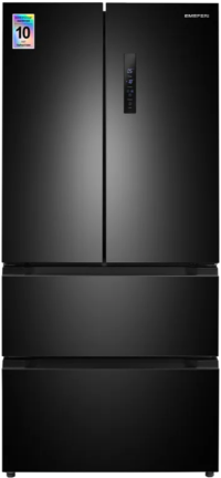 Meferi Холодильник MFR83BLACK IX | ВхШхГ: 183×83,6×63,6 см | Общий объем: 436л | Total No Frost | Автономное сохранение холода: до 12 часов