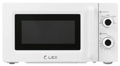 Микроволновая печь LEX FSMO 20.01 WH белый / 20 л, 700 Вт, переключатели - поворотный механизм Global