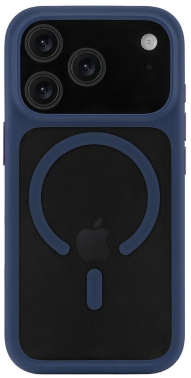 uBear Чехол для iPhone 17 Pro Max Shade Case | MagSafe | Усиленный | Силк-тач, синий