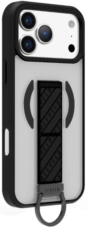 Levelo Чехол для iPhone 17 Pro с поддержкой MagSafe, Morphix Clara Grip Case, Phantom Black