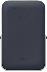 Uniq Внешний аккумулятор с беспроводной зарядкой 5000W | 15W | С подставкой | USB-C PD 20W | HOVEO, Storm Blue