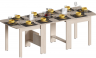 Woodville стол обеденный раздвижной "СтК7" , дуб молочный , ширина: 34,2 - 86,6, высота: 78,5, длина: 86,6 - 240,6 , страна производства - Россия / 295287