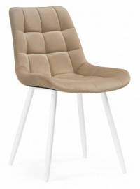 Woodville стул на металлокаркасе Челси, бежевый/белый , 50см*80см / 502083