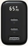Magssory Сетевое зарядное устройство | Мощность 65 Вт, GaN | 3 порта: USB-C, USB-A | Сверхбыстрая зарядка, black