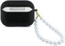 Guess Чехол для Airpods Pro 3 Glitter flakes Metal logo with Pearl hand strap Black