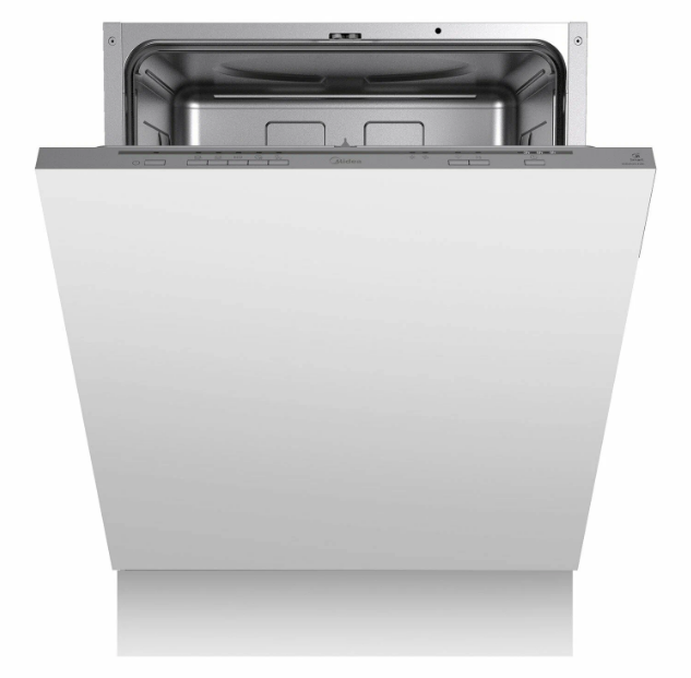 Midea MID60S100i Встраиваемая посудомоечная машина | Полноразмерная (60 см) | Вместимость посуды: 12 | Габариты (ВхШхГ) (cм): 815х598х550