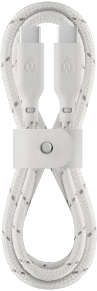 uBear Trend Зарядный кабель USB-C|USB-С, 60Вт, 1,2м | облачный серый