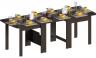 Woodville стол обеденный раздвижной "СтК7" , венге , ширина: 34,2 - 86,6 , высота: 78,5 , длина: 86,6 - 240,6 , страна производства - Россия / 295286