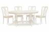 Tetchair Стол обеденный LORENZO (Лоренцо) дерево гевея/мдф, 160+46x107x76 cm, pure white (402)  13547