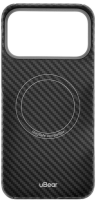 uBear Чехол для iPhone 17 Pro Max | Ультратонкий | Кевлар | MagSafe | Supreme Case, Черный