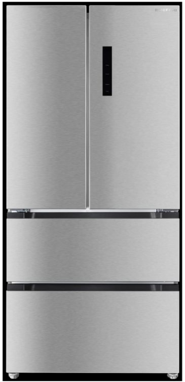 Meferi MFR83IX TOTAL NO FROST FRENCH DOOR COMFORT отдельностоящий холодильник с инвертором | общий объем-399л | Мощность замораживания-12 кг/cутки | страна производитель:Китай | 190x89x68см  
