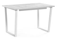 Woodville стол раскладной Лота Лофт 120 25 мм юта / матовый белый , 75см*75см(160см)*120см