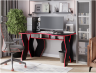 Woodville Профессиональный Компьютерный стол Вивианн красный / черный | Ширина - 140 см; Высота - 75 см; Глубина - 89 см