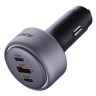 Aukey Pathfinder 66W Автомобильное зарядное устройство | Двойной порт USB-C и USB-A | Быстрая зарядка для смартфонов и планшетов