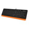 Клавиатура A4Tech Fstyler FK10 черный/оранжевый Global