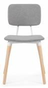 Woodville деревянный стул "Klint" , gray / wood , материал ножек - массив бука , материал обивки - ткань , 43см*58см*82см / 15298