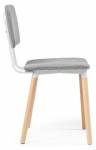 Woodville деревянный стул "Klint" , gray / wood , материал ножек - массив бука , материал обивки - ткань , 43см*58см*82см / 15298