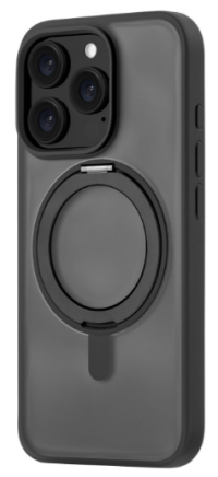 uBear Clip 360 Mag Case iPhone 16 Pro | Магнитный чехол MagSafe | Поворотная подставка | Защита от ударов и царапин | Soft-touch покрытие | Прочный и стильный | Полуматовый