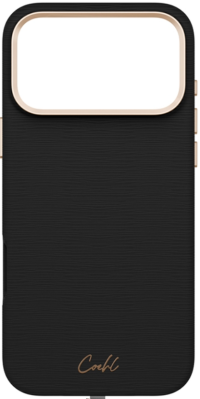 Uniq Чехол для iPhone 17 Pro | Поддержка MagSafe | Нейлоновый шнурок 50 см | COEHL Strap series Mirelle, Ebony