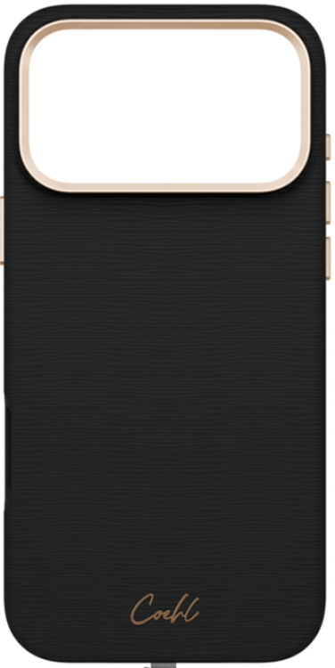 Uniq Чехол для iPhone 17 Pro | Поддержка MagSafe | Нейлоновый шнурок 50 см | COEHL Strap series Mirelle, Ebony