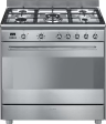 Smeg Варочный центр SUK91MFX9 | ВхШхГ: 90х90х60 см | Очистка духовки: Гидролизная | Комбинированный 