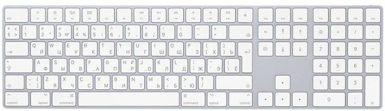 Клавиатура Apple Magic Keyboard with Numeric Keypad (MQ052RS/A) MRMH2RS/A) Bluetooth