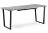 Woodville стол раскладной Лота Лофт 120 25 мм черный матовый / бетон , 75см*75см(160см)*120см.