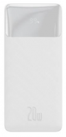 Портативный аккумулятор BASEUS Bipow Digital Display 20W, 3A, 20000 мА⋅ч, белый PPDML-M02