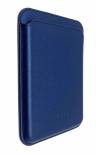 Магнитный чехол - бумажник K-DOO LEATHER WALLET MagSafe для iPhone из искусственной кожи, Синий 